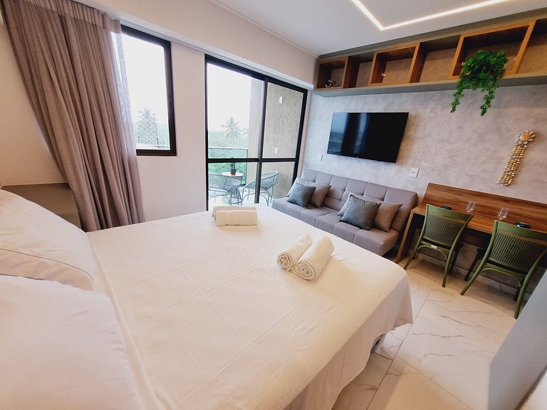 Flat Luxuoso para Casais em Muro Alto - MAKIA C322 - Porto d