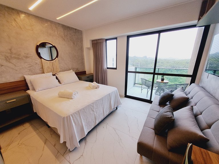 Flat Luxuoso para Casais em Muro Alto - MAKIA C322 - Porto d