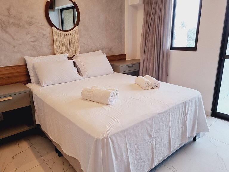 Flat Luxuoso para Casais em Muro Alto - MAKIA C322 - Porto d