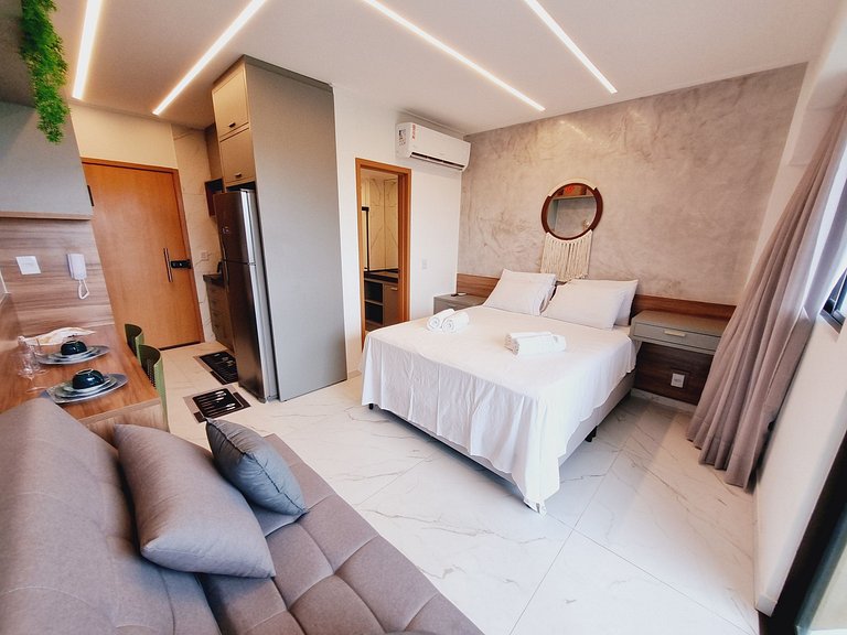 Flat Luxuoso para Casais em Muro Alto - MAKIA C322 - Porto d