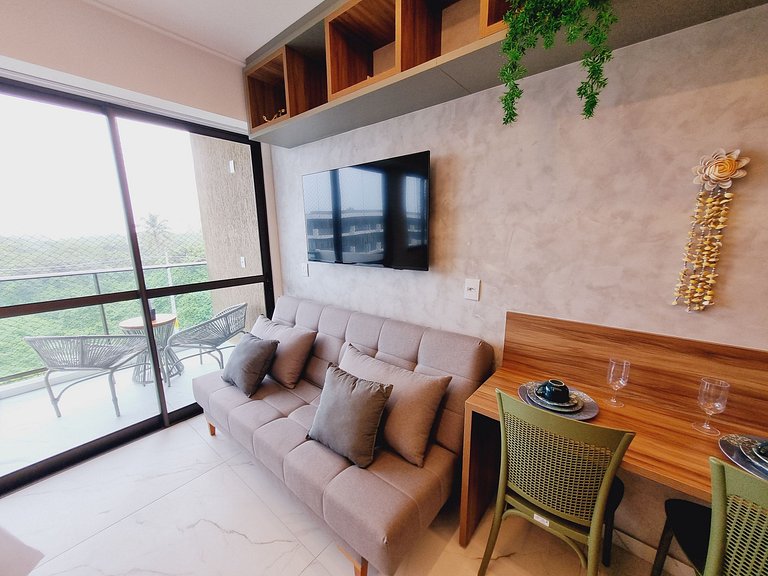 Flat Luxuoso para Casais em Muro Alto - MAKIA C322 - Porto d