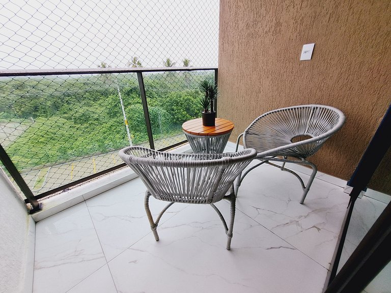 Flat Luxuoso para Casais em Muro Alto - MAKIA C322 - Porto d