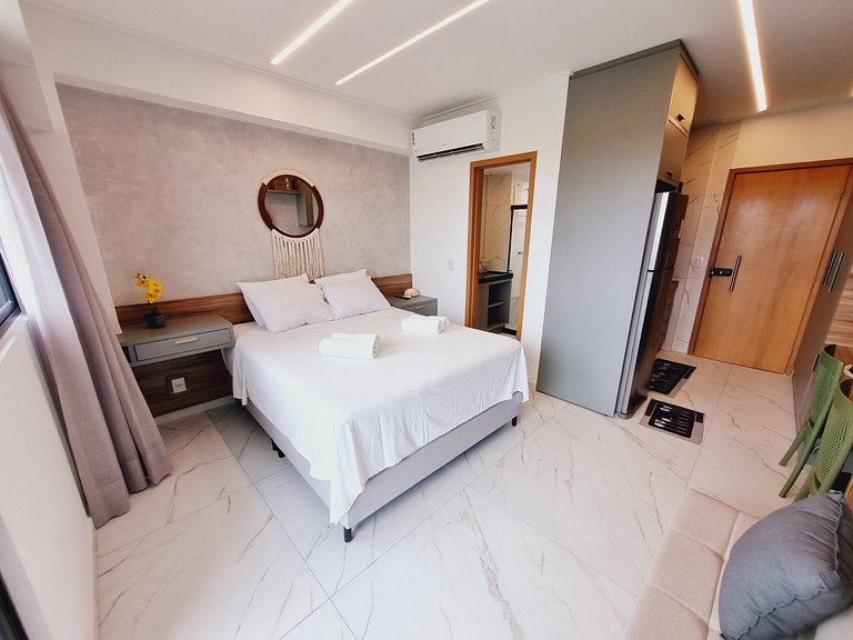 Flat Luxuoso para Casais em Muro Alto - MAKIA C324 - Porto d
