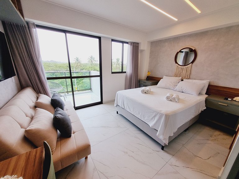 Flat Luxuoso para Casais em Muro Alto - MAKIA C324 - Porto d