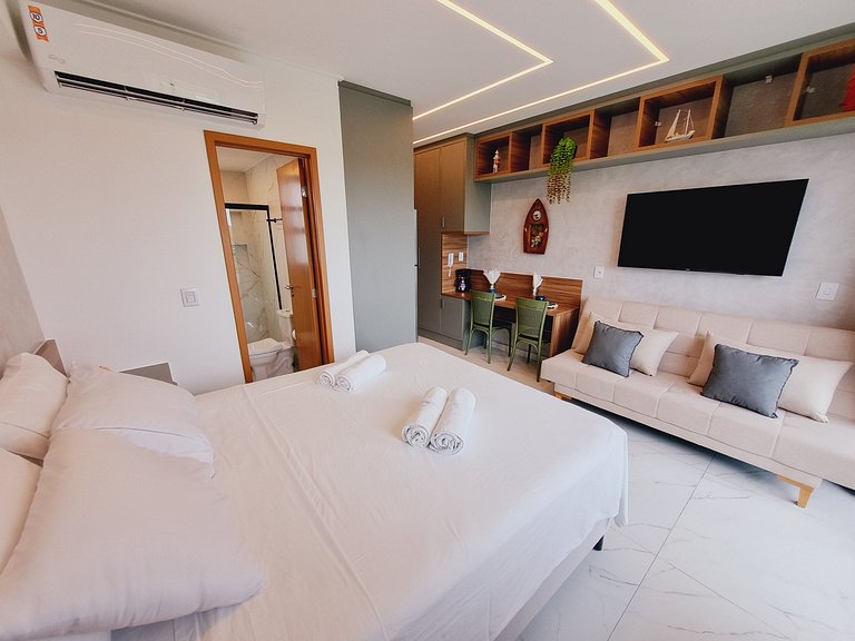 Flat Luxuoso para Casais em Muro Alto - MAKIA C324 - Porto d