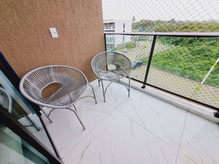 Flat Luxuoso para Casais em Muro Alto - MAKIA C324 - Porto d