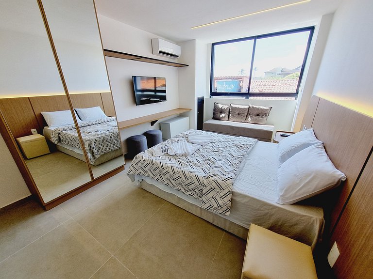 Flat Completo Próximo ao Mar | Reserva do Cupe 209 - By Anfi