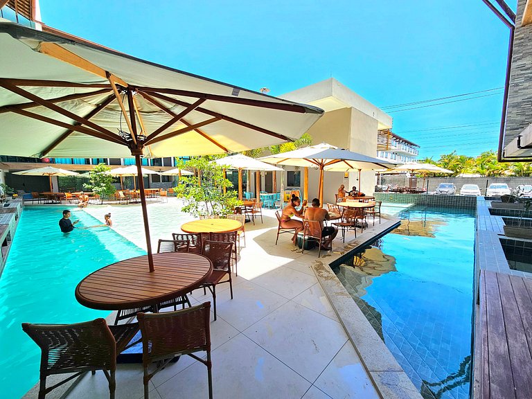 Belo flat no Centro de Porto de Galinhas SUNNY 338