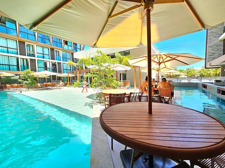 Belo flat no Centro de Porto de Galinhas SUNNY 338