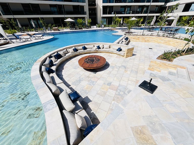 Flat Malia D304 com Atmosfera de Praia - Muro Alto - By Anfi