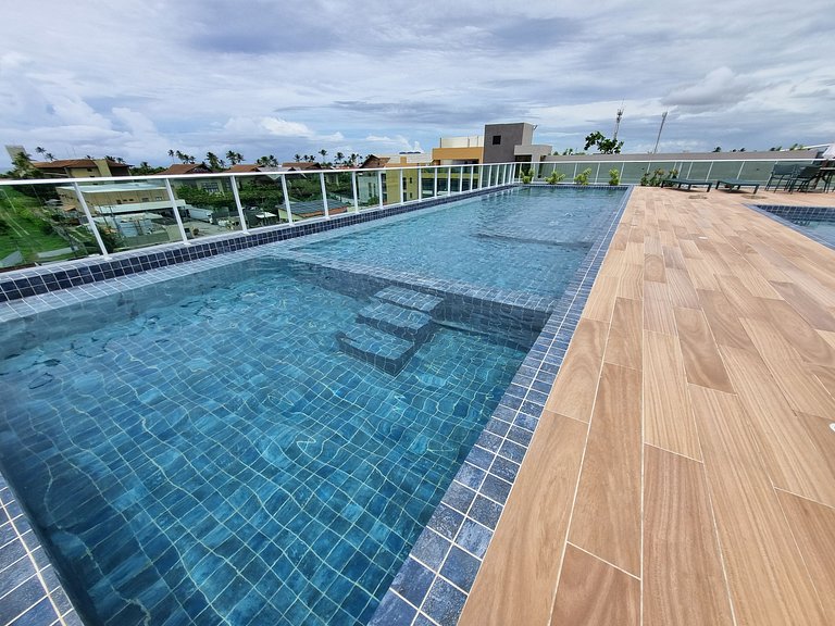 Apt com Varanda a 300m do Mar - Porto de Galinhas | Cupe Gar