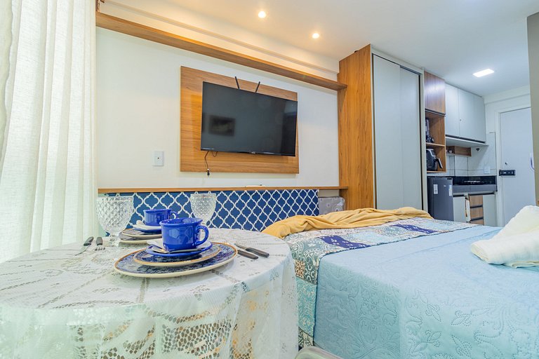 Charmoso Ap Perfeito para Casais | Cupe Garden 210 - By Anfi