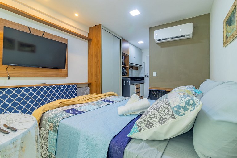 Charmoso Ap Perfeito para Casais | Cupe Garden 210 - By Anfi