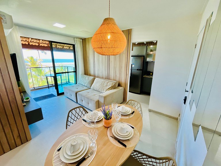 3Qts Pé na Areia c/ Vista Mar em Muro Alto | Itah I301 - By