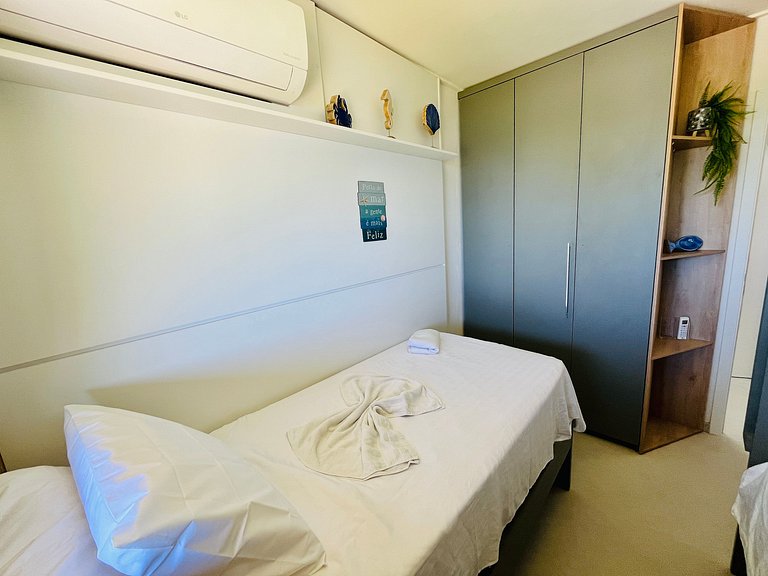 3Qts Pé na Areia c/ Vista Mar em Muro Alto | Itah I301 - By