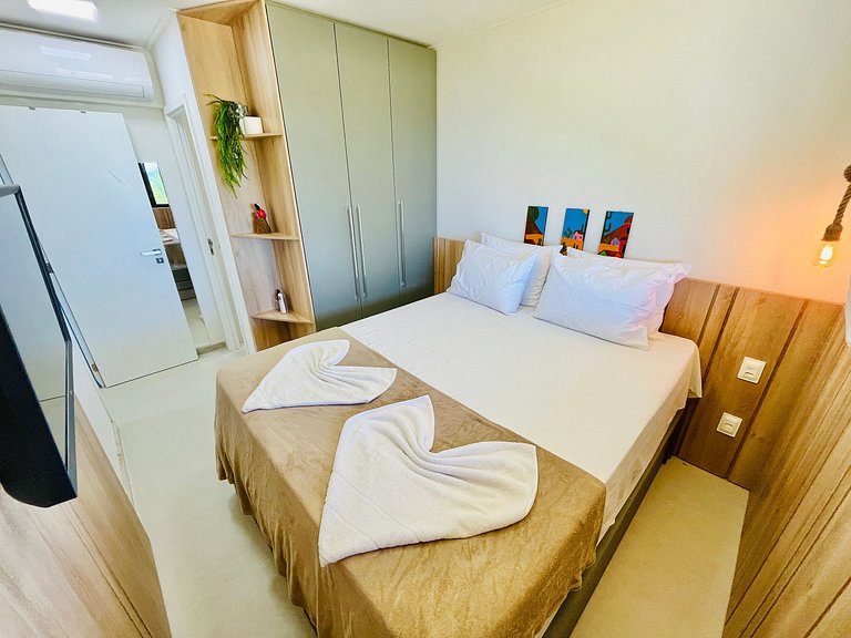 3Qts Pé na Areia c/ Vista Mar em Muro Alto | Itah I301 - By