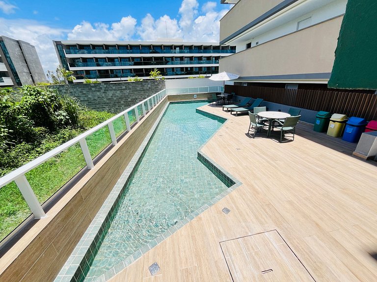 Apt 300m do Mar e 9min de Porto de Galinhas | Cupe