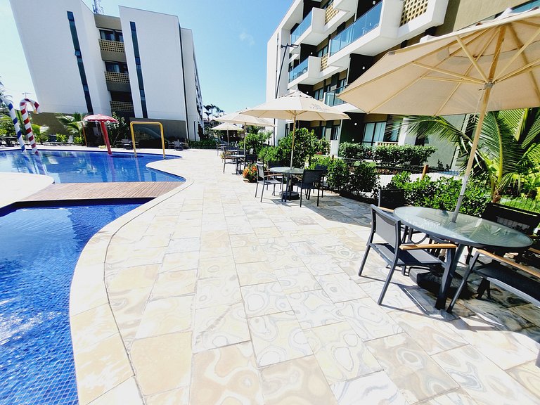 Lindo Térreo 2Qts com Vista da Piscina | Mana D002 - By Anfi