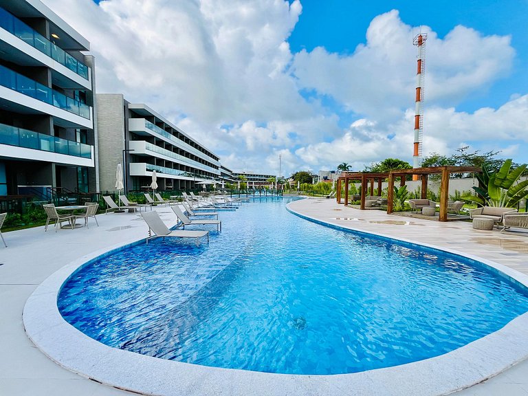 Lindo Flat 2Qt com Vista | Beach Class Summer A117 - By Anfi