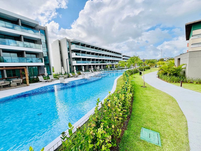 Lindo Flat 2Qt com Vista | Beach Class Summer A117 - By Anfi