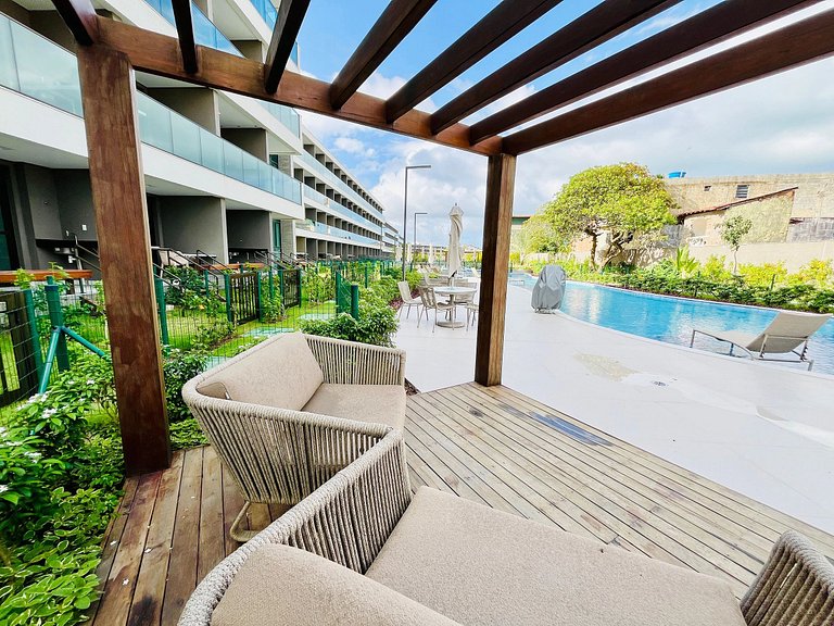 Lindo Flat 2Qt com Vista | Beach Class Summer A117 - By Anfi