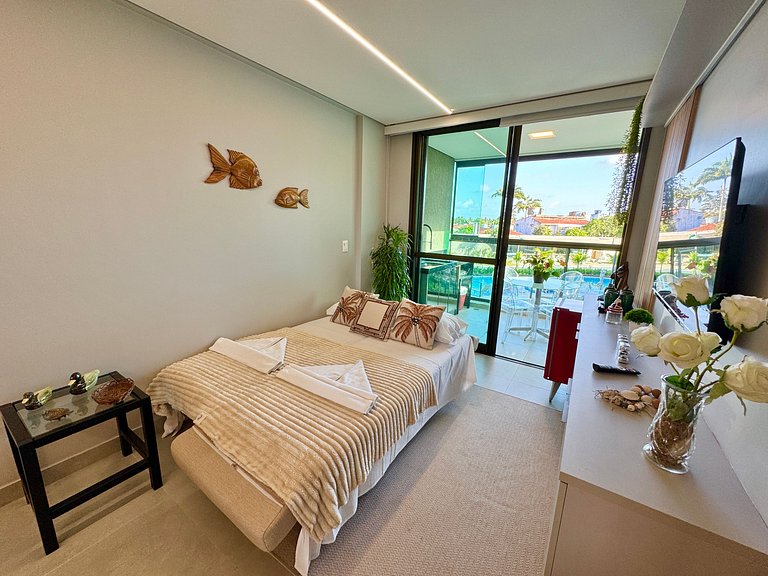 Lindo Flat 2Qt com Vista | Beach Class Summer A117 - By Anfi