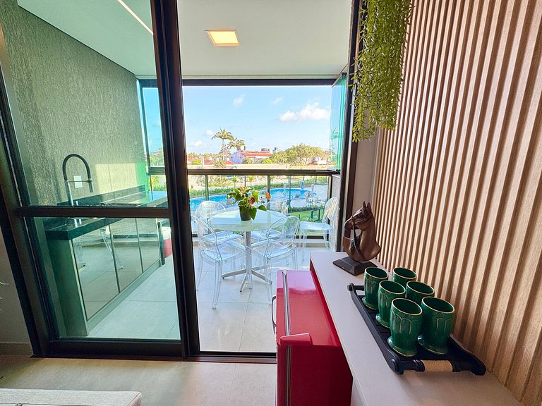 Lindo Flat 2Qt com Vista | Beach Class Summer A117 - By Anfi