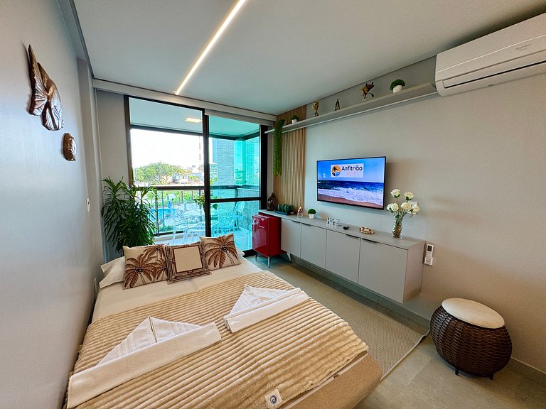 Lindo Flat 2Qt com Vista | Beach Class Summer A117 - By Anfi