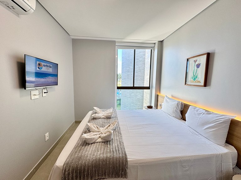 Lindo Flat 2Qt com Vista | Beach Class Summer A117 - By Anfi