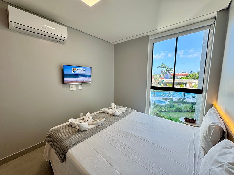 Lindo Flat 2Qt com Vista | Beach Class Summer A117 - By Anfi