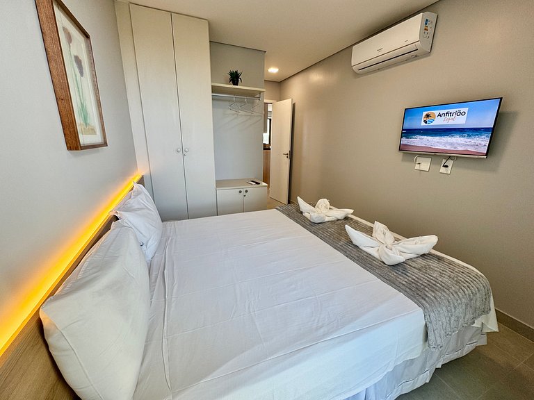 Lindo Flat 2Qt com Vista | Beach Class Summer A117 - By Anfi