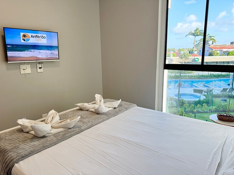 Lindo Flat 2Qt com Vista | Beach Class Summer A117 - By Anfi