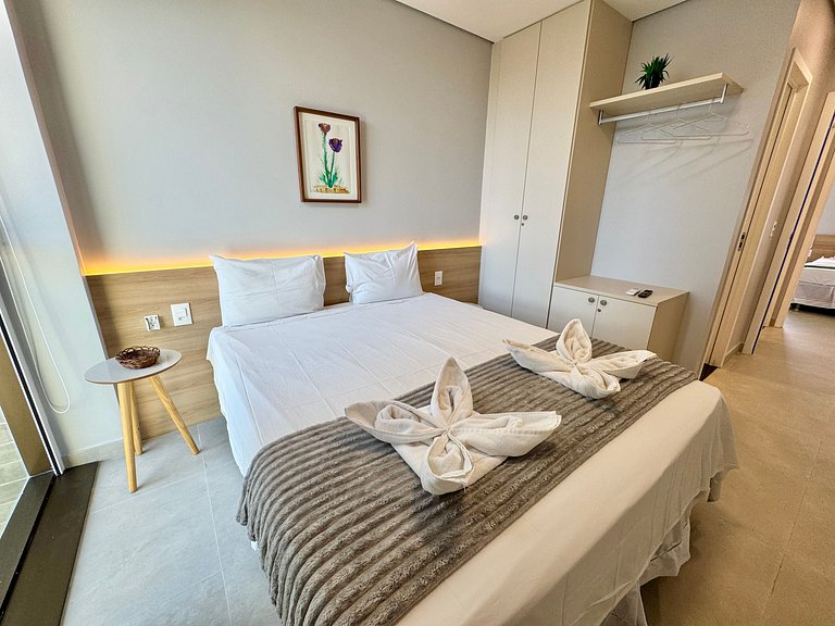 Lindo Flat 2Qt com Vista | Beach Class Summer A117 - By Anfi