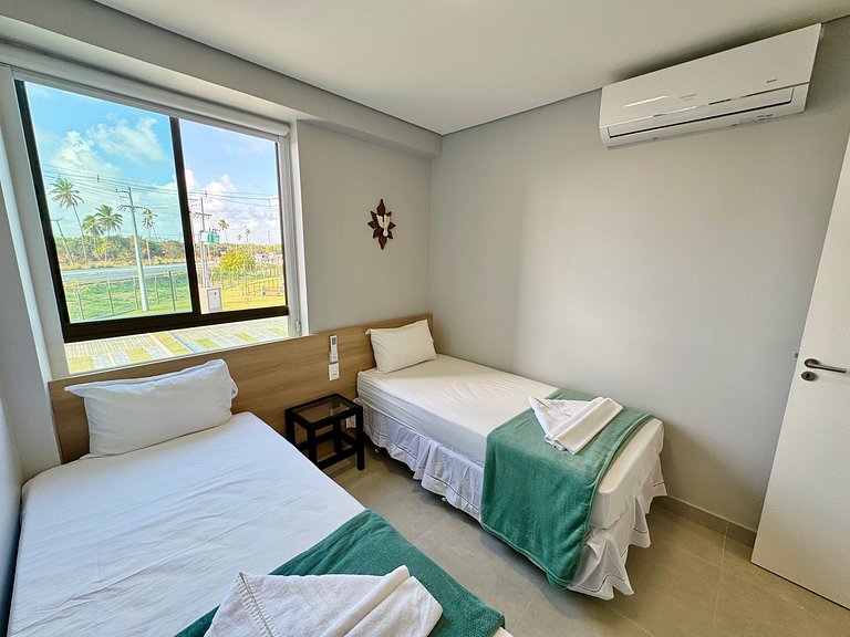 Lindo Flat 2Qt com Vista | Beach Class Summer A117 - By Anfi