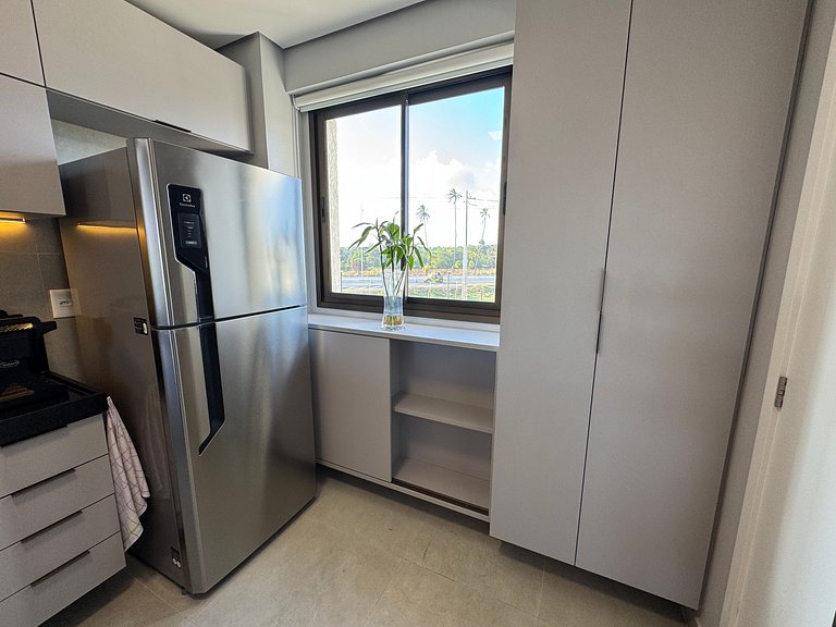 Lindo Flat 2Qt com Vista | Beach Class Summer A117 - By Anfi