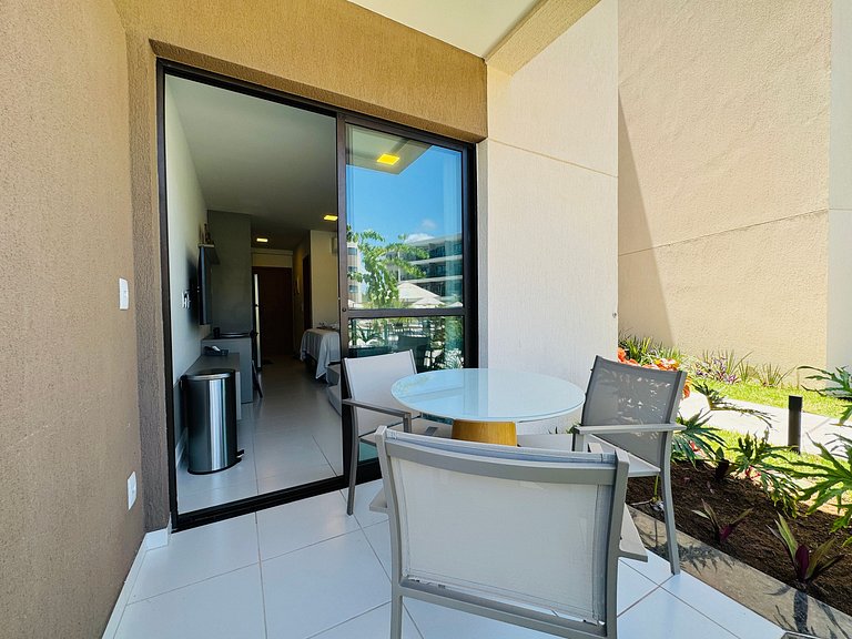 Lindo Flat Térreo em Frente a Piscina | Malia E015 - By Anfi