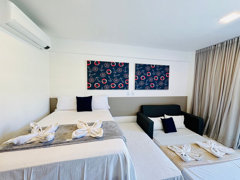 Lindo Flat Térreo em Frente a Piscina | Malia E015 - By Anfi