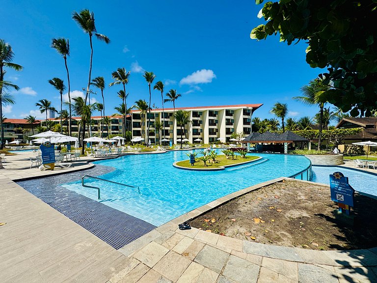 Flat c/ Vista da Piscina na Beira-Mar de Muro Alto | Marulho