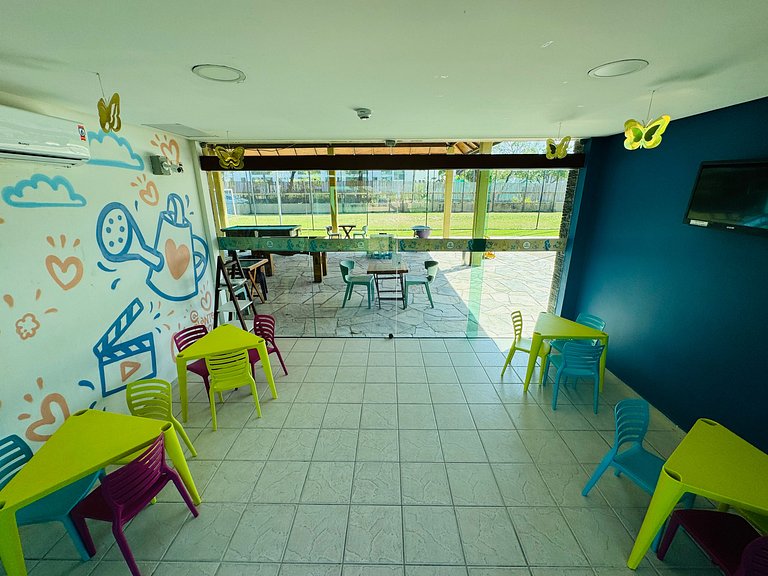 Flat c/ Vista da Piscina na Beira-Mar de Muro Alto | Marulho
