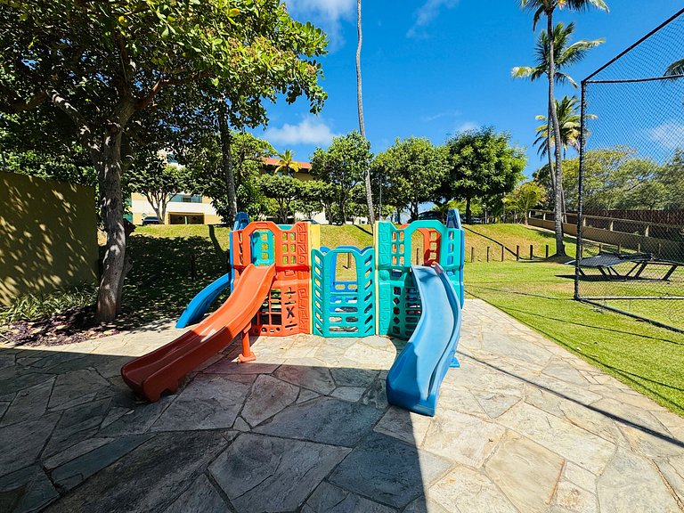Flat c/ Vista da Piscina na Beira-Mar de Muro Alto | Marulho
