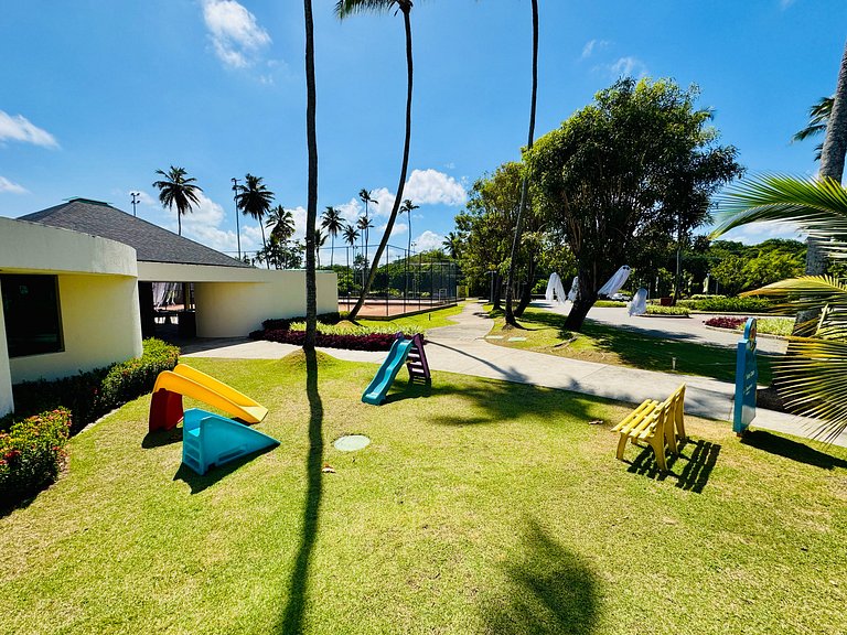 Flat c/ Vista da Piscina na Beira-Mar de Muro Alto | Marulho