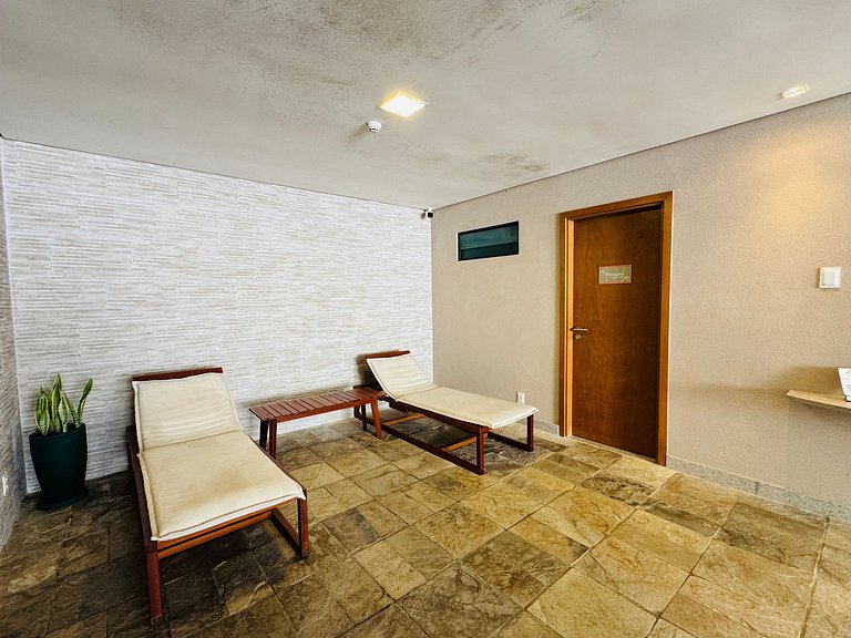 Flat c/ Vista da Piscina na Beira-Mar de Muro Alto | Marulho