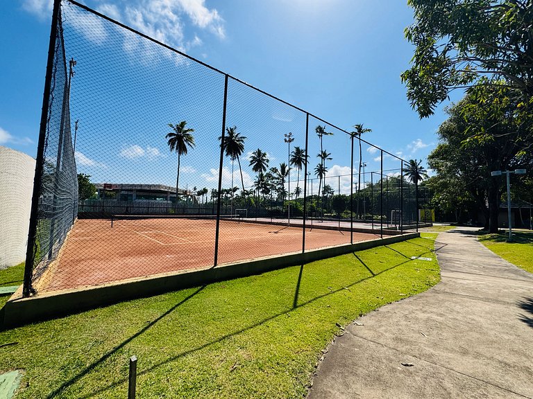 Flat c/ Vista da Piscina na Beira-Mar de Muro Alto | Marulho