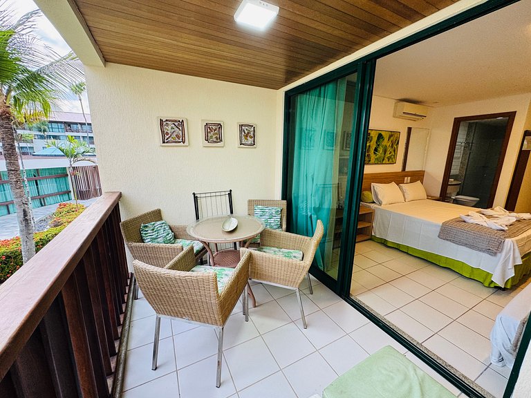 Flat c/ Vista da Piscina na Beira-Mar de Muro Alto | Marulho