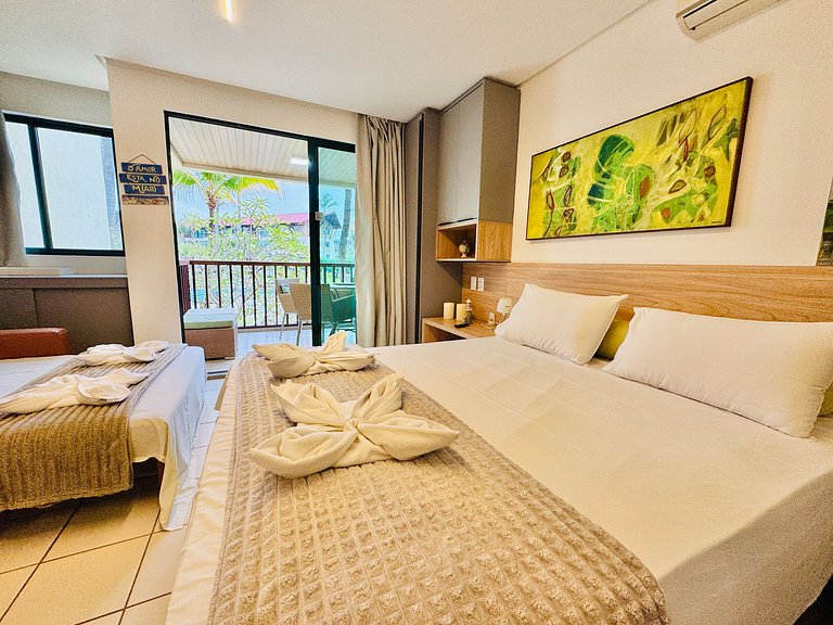 Flat Beiramar em Muro Alto - Marulhos Resort F206