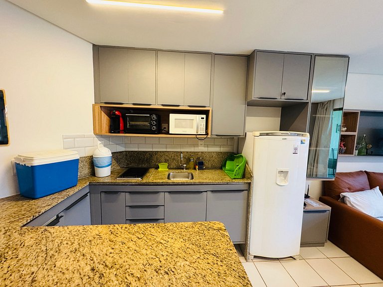 Flat Beiramar em Muro Alto - Marulhos Resort F206 - Porto de