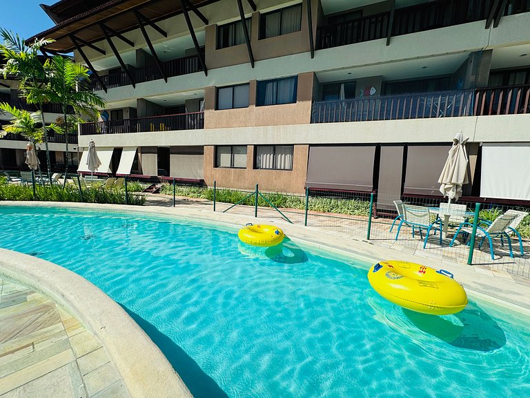 Lindo Apt 2Qts Pé na Areia em Muro Alto - Oka F406