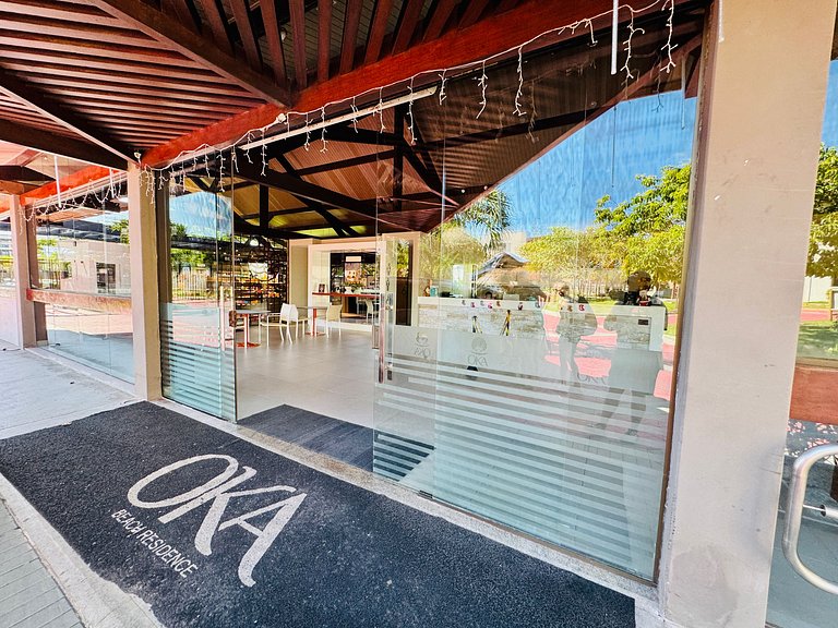 Lindo Apt 2Qts Pé na Areia em Muro Alto - Oka F406