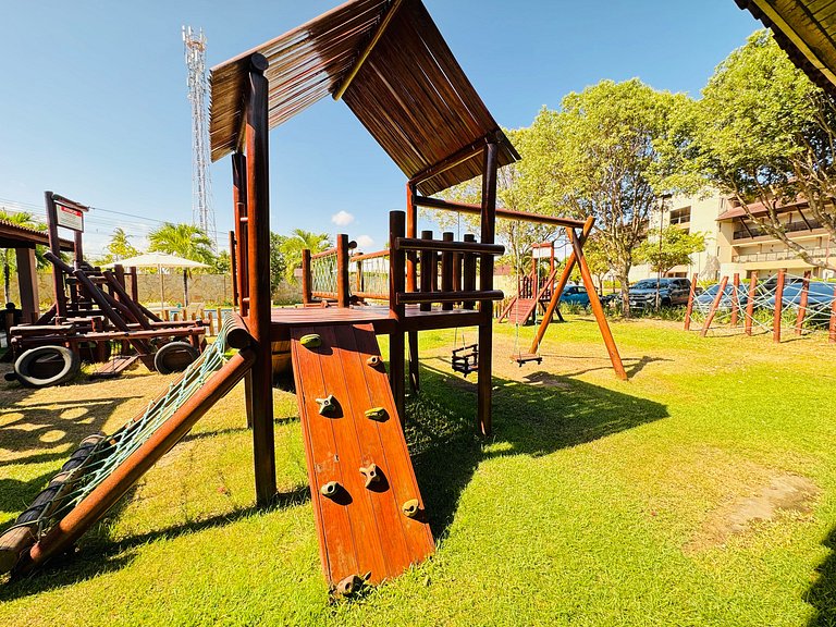 Lindo Apt 2Qts Pé na Areia em Muro Alto - Oka F406