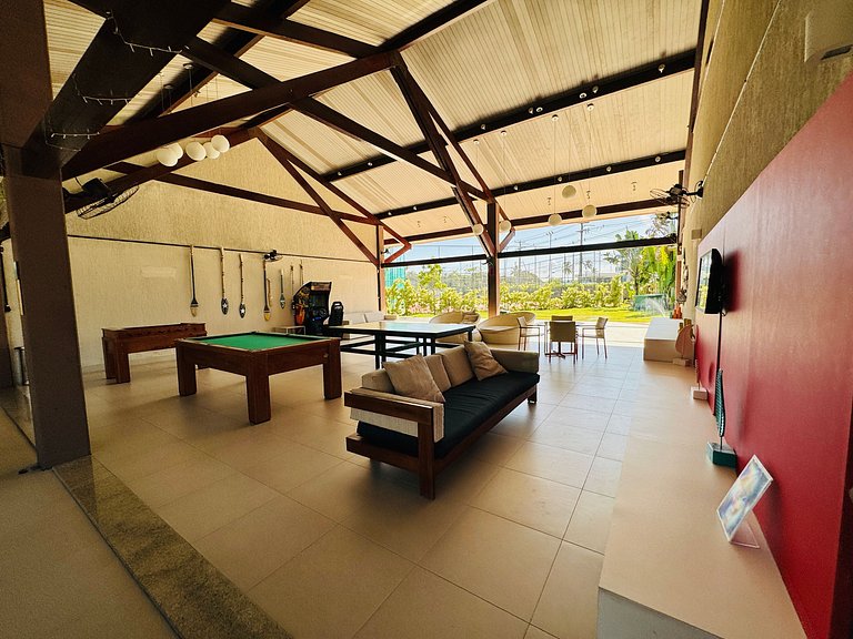 Lindo Apt 2Qts Pé na Areia em Muro Alto - Oka F406